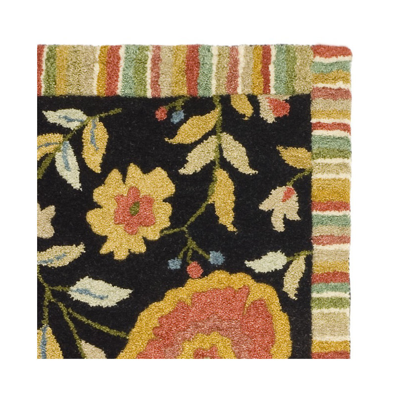 Tapis jardin noir, Coureur 2'6" x 8'