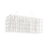 Lustre rectangulaire unique à 112 lumières DEL