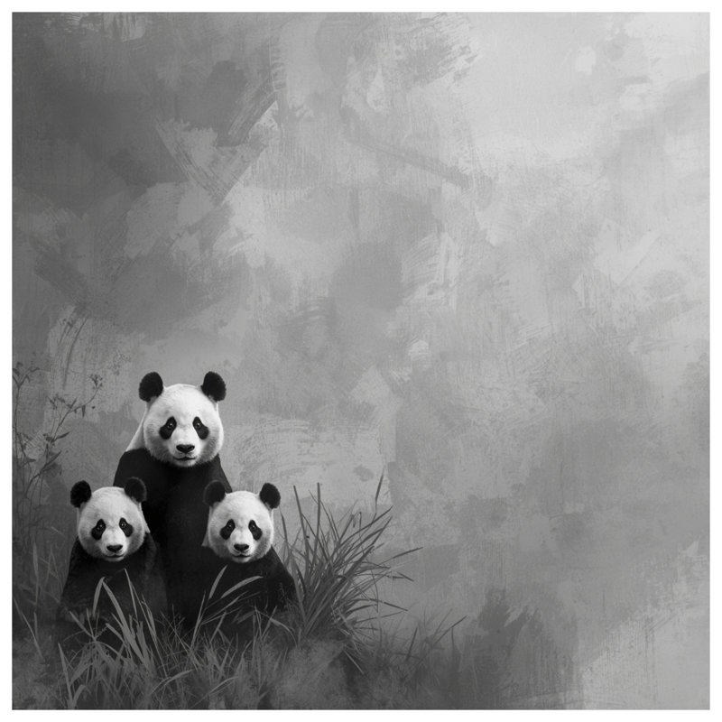 Édredon Family of Giant Pandas, Lit simple