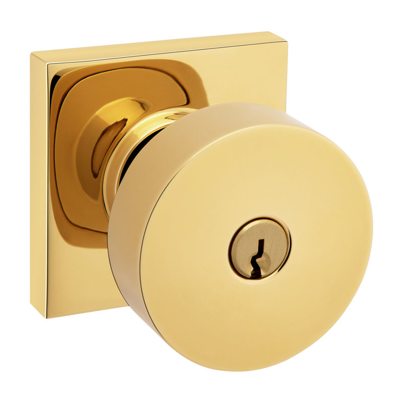 Rose Emergency Egress Keyed Entry, Lifetime Brass