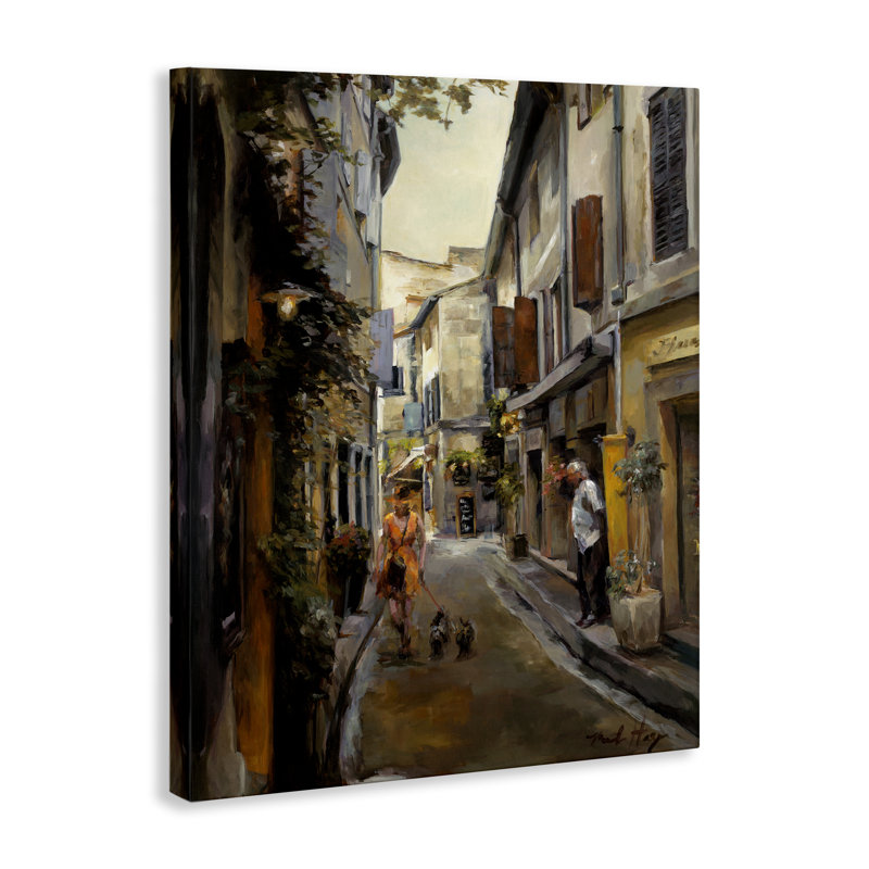 «European City Dog Walk» par Marilyn Hageman, H 20 po x l 16 po