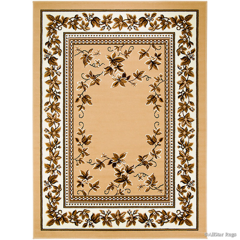 Floral Indoor / Outdoor Rug, 5'2" x 7'1"