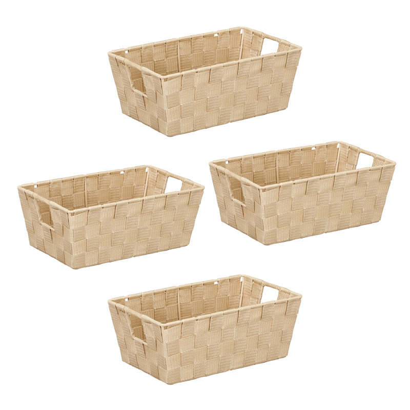 Panier en tissu, H 5 po x l 15 po x P 13 po, Saphir, 1