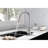 Kitchen Faucet With Pull Down - 360 Rotating Nozzle For Effortless Water Flow, Single Handle Temperature And Flow Management, Corrosion Coating Pull-Down Spray Head-1094926133