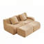 Canapé modulaire en tissu avec 2 repose-pieds Teddy, sans assemblage-1555420955