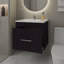 Ensemble de meuble-lavabo flottant 1 tiroir avec lavabo-536061817