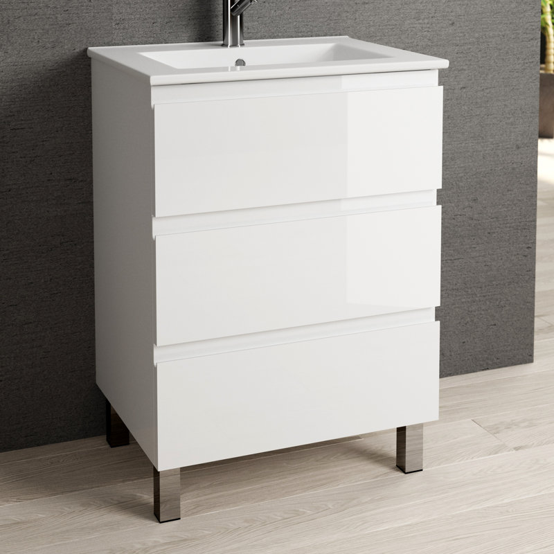 Bathroom Vanity Cabinet COSTA Collection by DAX, White