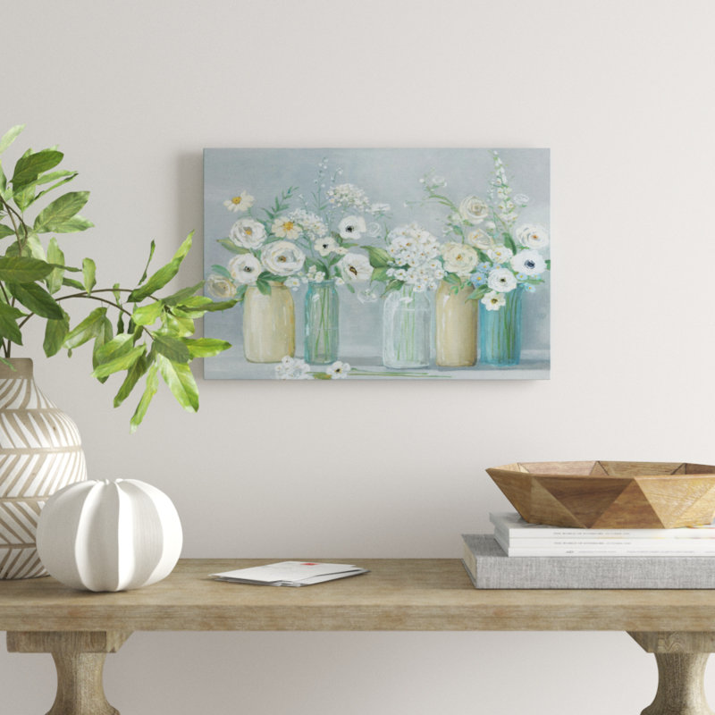 «Blooming Meadow Beauties», reproduction, H 18 po x l 27 po x P 1,5 po, Toile tendue