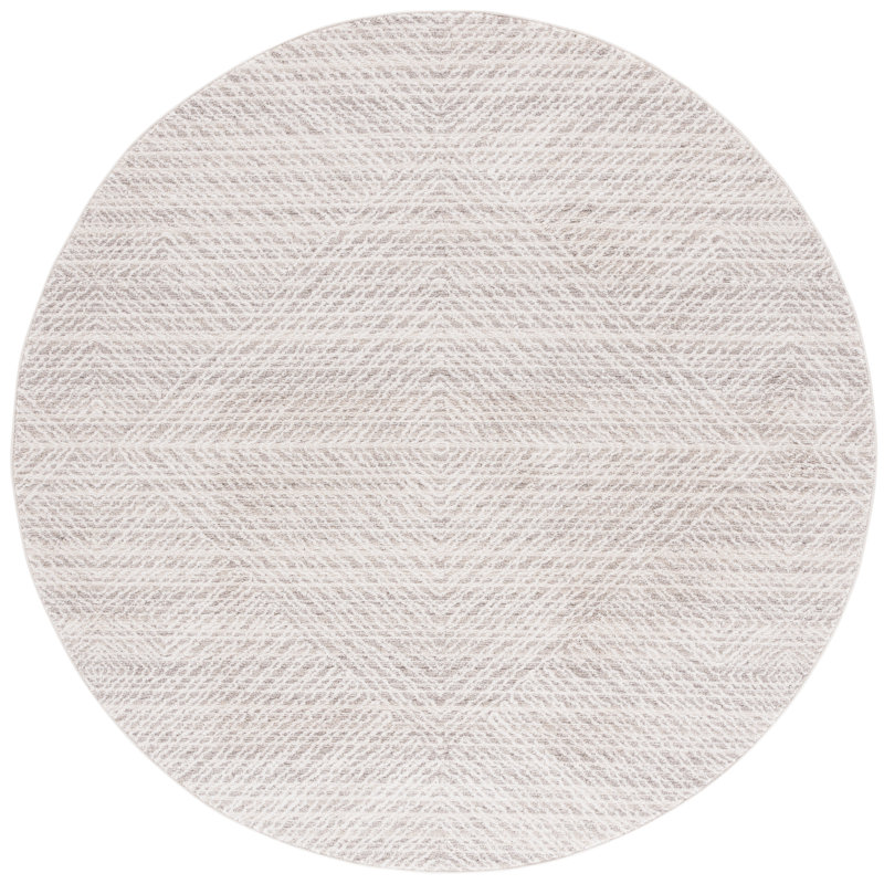 Bertrame 100 Performance Geometric Rug, Round 6'7"
