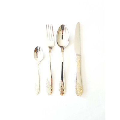 Alcantar 24 Piece 18/10 Stainless Steel Steak Cutlery Set, Service for 6