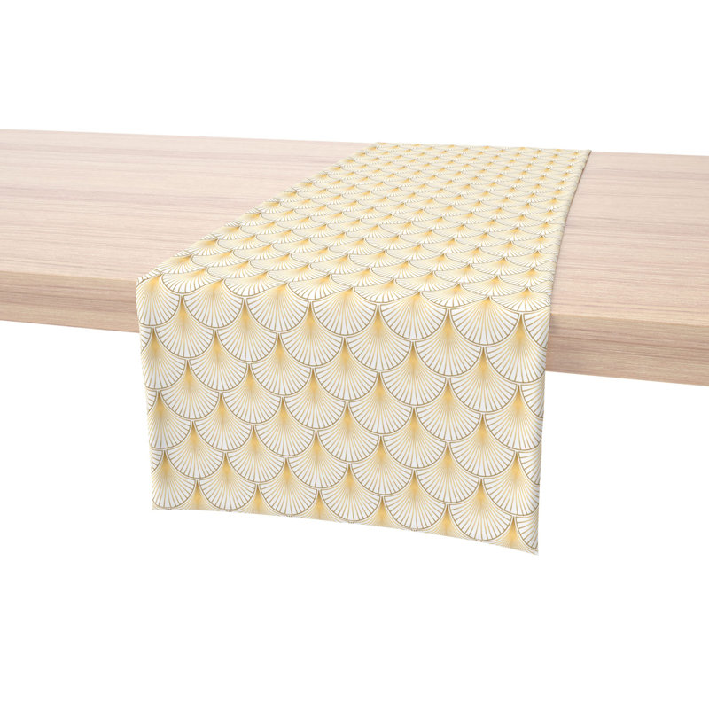 Rectangular Geometric Cotton Twill Table Runner