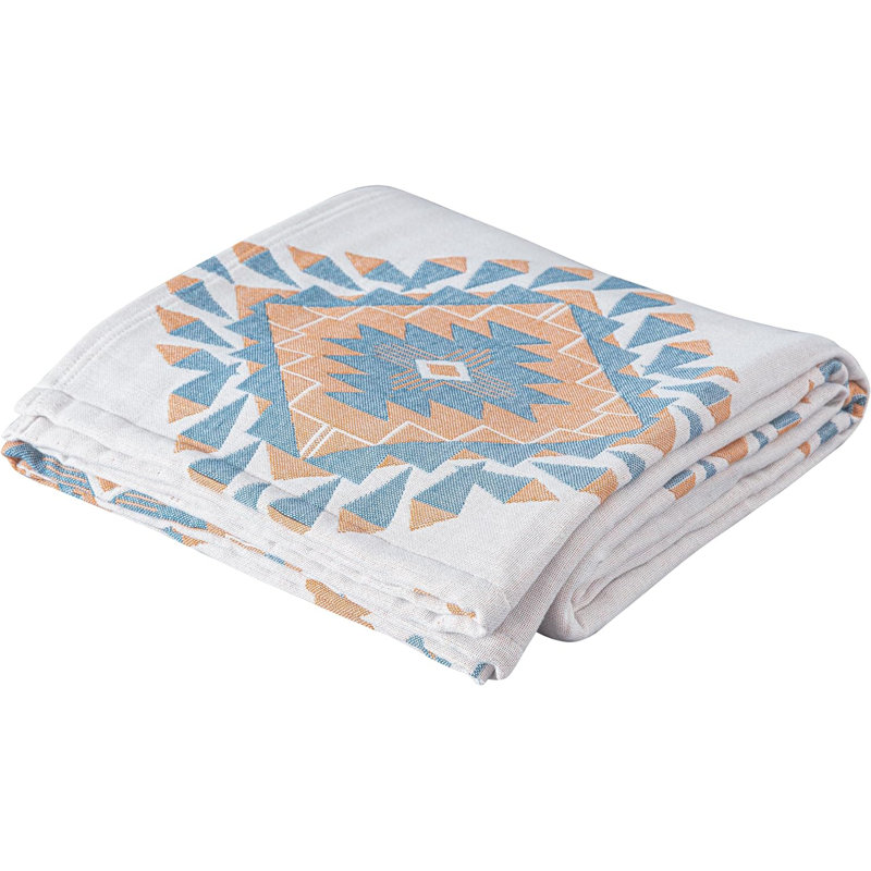 King Size Multi-Color Cotton Boho Reversible Throw Blanket