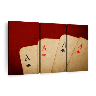 " Vintage Aces Poker " 3 - Pieces