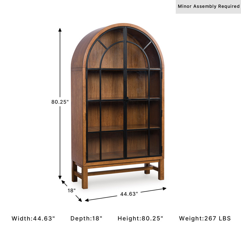 Kanisha Display Cabinet, Brown