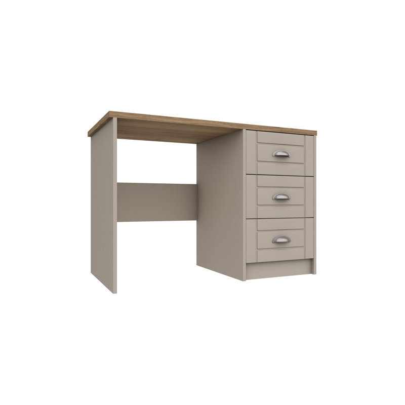 Newhaven Dressing Table, Natural Rustic Oak/Fired Earth
