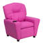Contemporary Kids Recliner with Cup Holder-1383255998