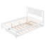 Lit plateforme double avec lit gigogne réglable en bois de pin massif-1527425917