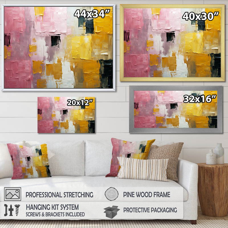 «Submission Of Significance», reproduction d'art sur toile, 12" H x 20" W, Cadre flottant blanc