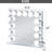 Makeup Vanity Mirror with Dimmable Bulbs Lights Bluetooth Tabletop Wall Mount Metal White-293859992