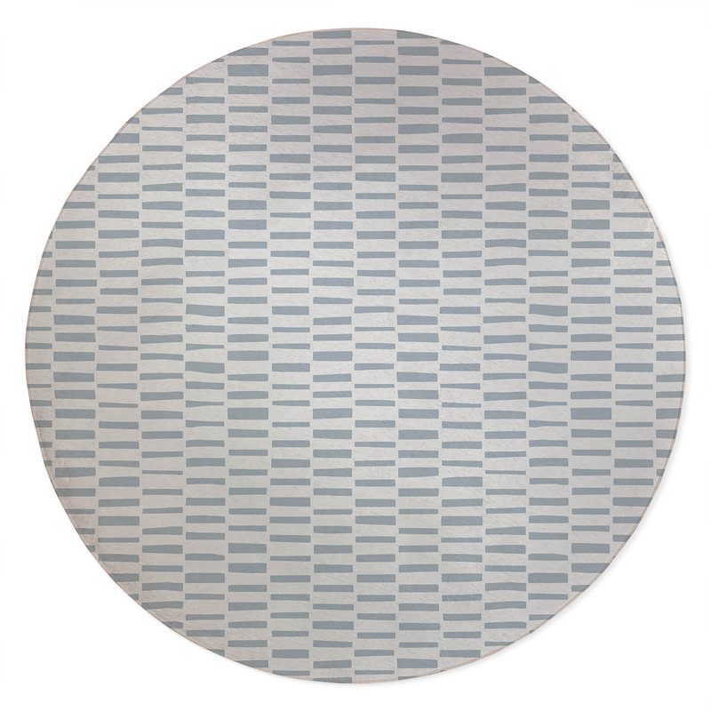 Flat Attack Non-Slip Outdoor Rug, Round 5'