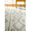 Tapis argenté / blanc Tryon Ikat-26607330