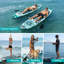 Planche de SUP gonflable de 11,5 pi de large - ensemble complet de planche à voile avec pompe, raquette de qualité supérieure et sac à dos pour tous les niveaux de compétences