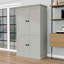 Grand garde-manger avec poste de travail, 3 tiroirs, tablettes réglables et 6 porte-bouteilles-129439017