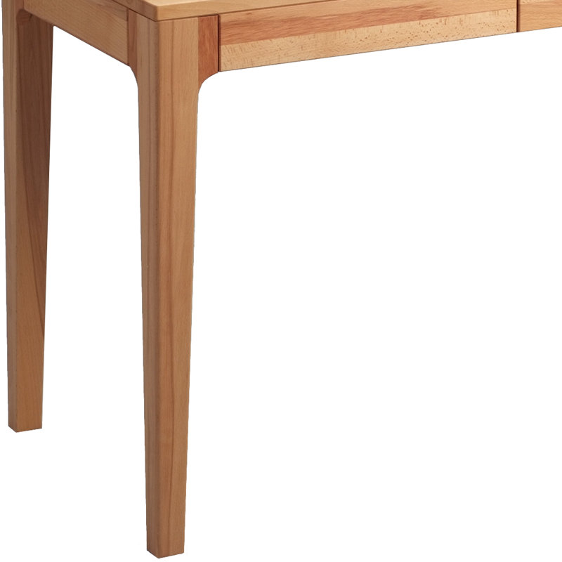 Bridgeforth 110Cm W Rectangle Writing Desk, Beech Heartwood