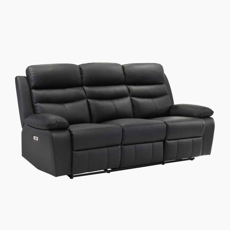 Canapé inclinable électrique 86,5 po Kaniel, Noir
