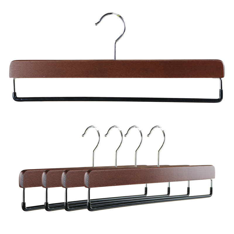 Mawa Wood Non-Slip Hanger for Skirt/Pants, Brown