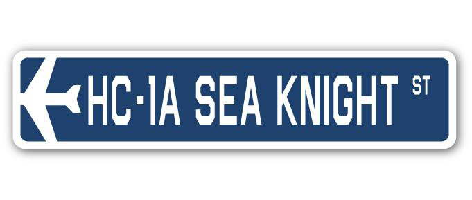 Plaque de rue Baier HC-1A Sea Knight Air Force, H 8 po x l 36 po x P 1 po