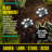 Bell+Howell Solar Powered Paw Print Disk Lights, Wireless Auto On/Off Solar Pathway Garden Lights