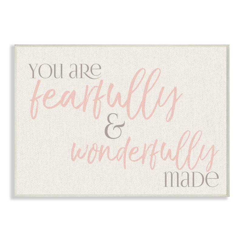 Art typographique rose Kennon, H 15 po x l 10 po, Plaque murale