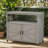Wooden Patio Bar Table Set with Storage, Buffet Cabinet Sideboard for Outdoor and Indoor