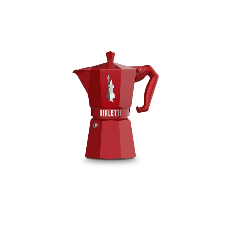 Bialetti Red 6-Cup Aluminum Stovetop Espresso Maker