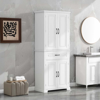 Bathroom Storage Cabinet With Drawer And Adjustable Shelf