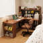 Bureau en fer massif en forme de L brun noyer + noir-1567927435-1567927452