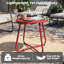 Table d'appoint ronde extérieure de 45 cm (18 po), petite table de chevet résistante aux intempéries pour terrasse, jardin, balcon ou cour.-53921146