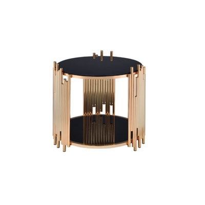Tanquin Glass Top End Table