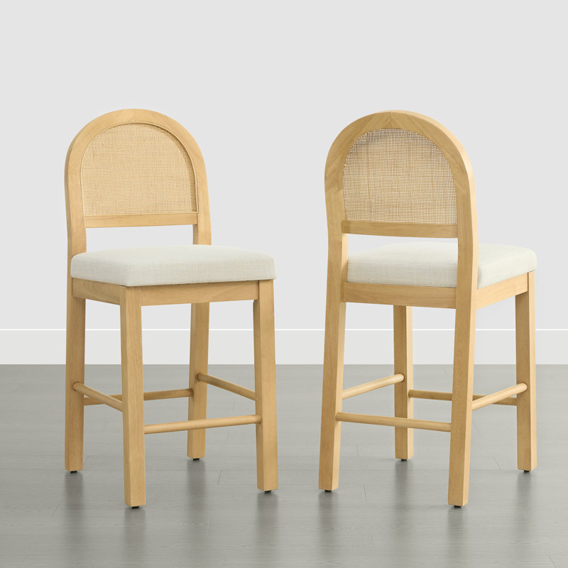 Tabouret de comptoir 26 po H, 2, Naturel
