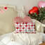 Coussins décoratifs Happy Valentines Day, ensemble de 4 housses pour coussins décoratifs pour la Saint-Valentin Love You More Valentines