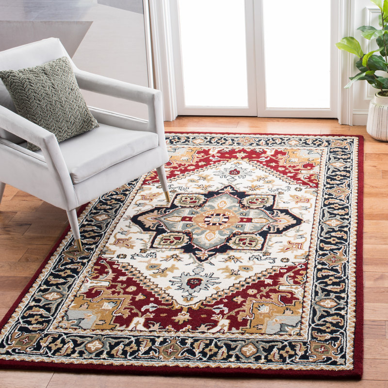 Wahcheechee Hand Tufted Wool Oriental Rug, Rectangle 4' x 6'