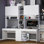 Grande table de jeu double avec tiroirs et armoire