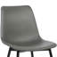 Waroona Contemporary Upholstered Dining Chair with Black Metal Legs-33349757