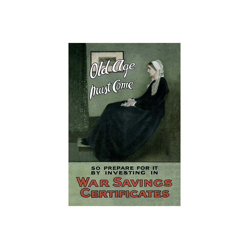 « old age must is », affiche rétro