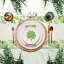 Chemin de table Lucky Clovers, décoration de table en polyester vert de la Saint-Patrick-135922385