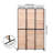 Natural Wooden Folding Privacy Screen