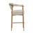 Upholstered Counter Stool with Metal Frame-118574582