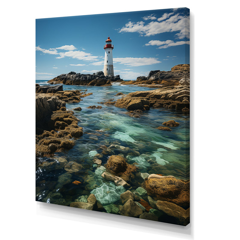 Photo sur toile, "Phares d'Acampo" par The Cliff, H 32 po x l 24 po x P 1 po, Toile tendue