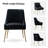 Velvet Upholstered Side Chair  With Gold Legs-1350955930